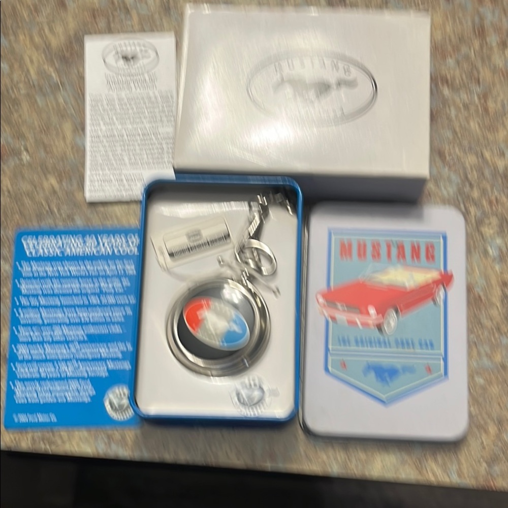 NIB Mustang Ford Classics 40th Special Anniversary Edition Pocket Watch - New